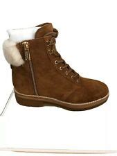 michael michael kors rosario shearling-lined suede hiking boots